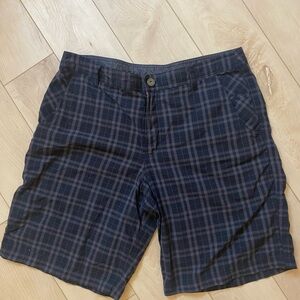 Lululemon Athletica Black and Grey Flat Front Shorts